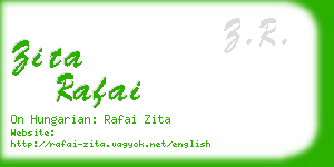 zita rafai business card
